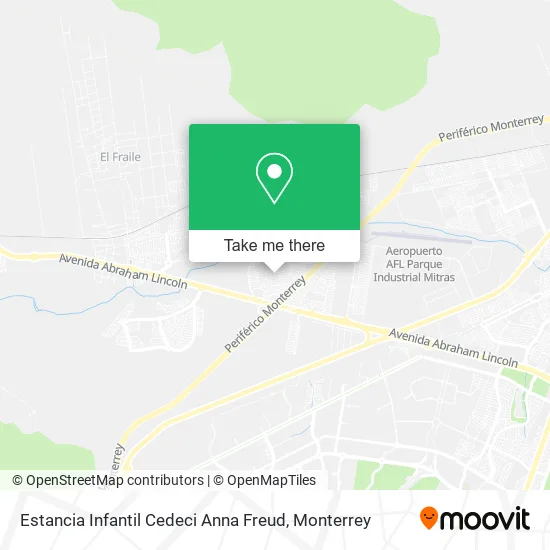 Mapa de Estancia Infantil Cedeci Anna Freud