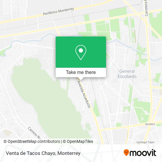 Mapa de Venta de Tacos Chayo