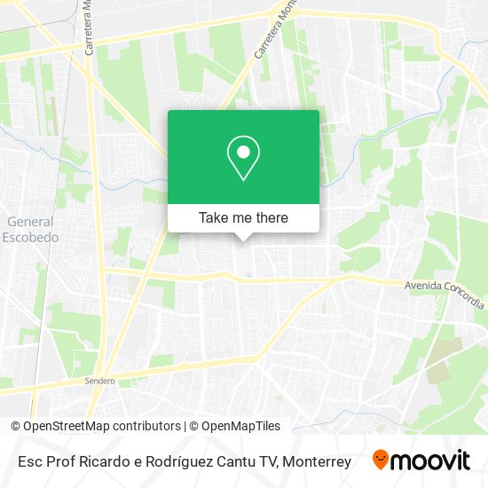 Esc Prof Ricardo e Rodríguez Cantu TV map