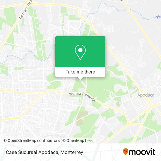 Caee Sucursal Apodaca map