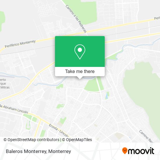 Baleros Monterrey map