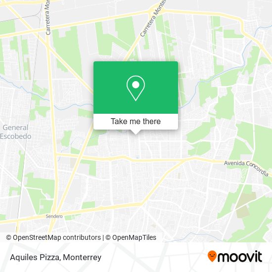 Mapa de Aquiles Pizza