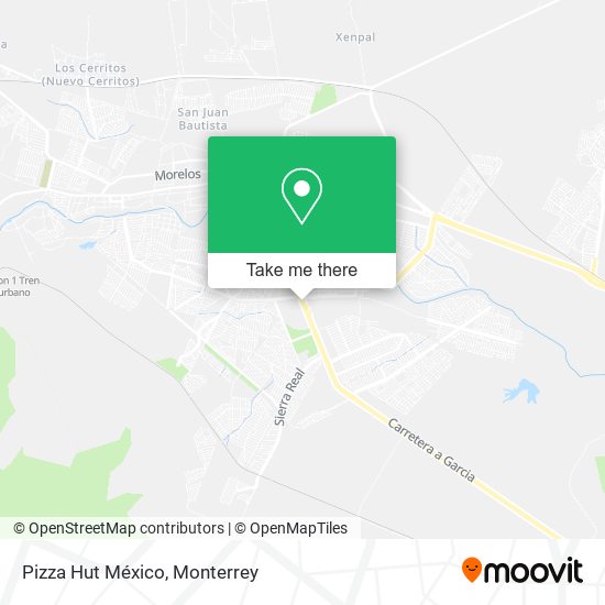 Pizza Hut México map