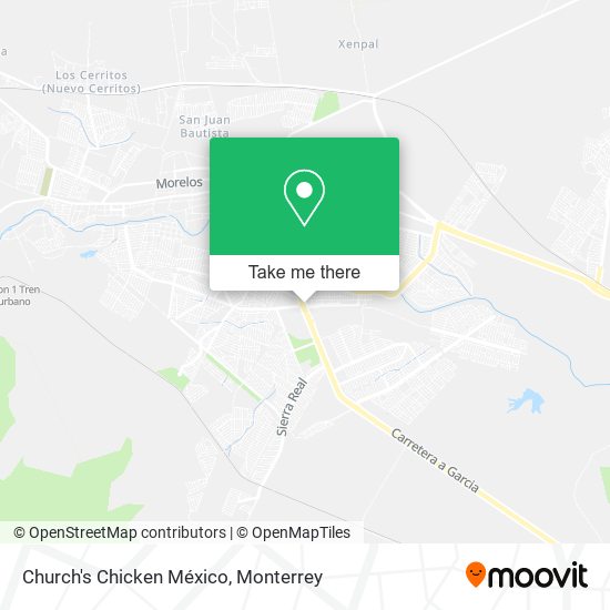 Mapa de Church's Chicken México