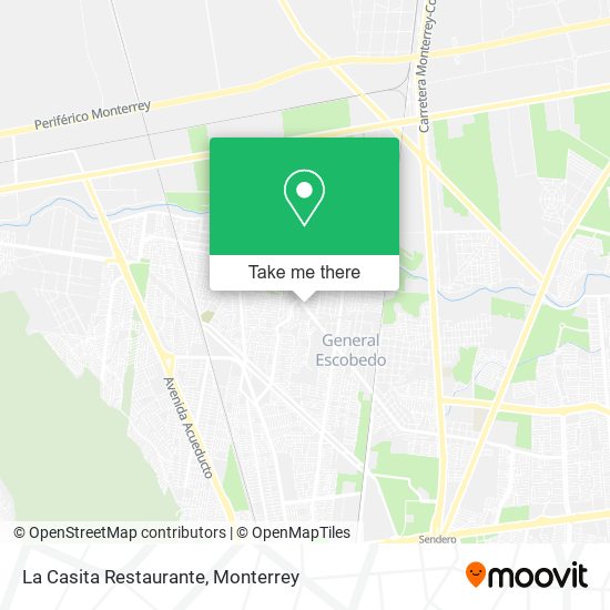 Mapa de La Casita Restaurante