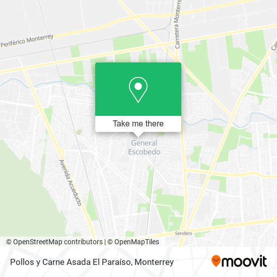 Mapa de Pollos y Carne Asada El Paraíso