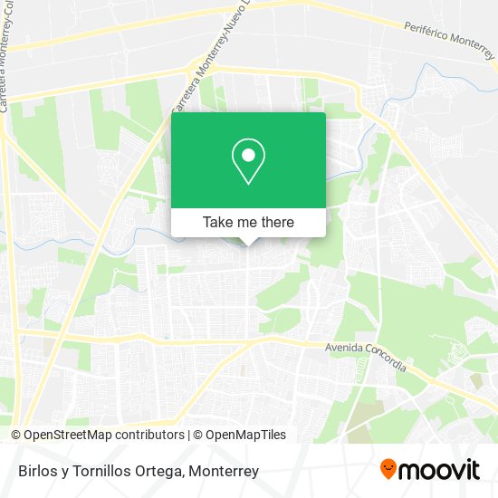 Birlos y Tornillos Ortega map