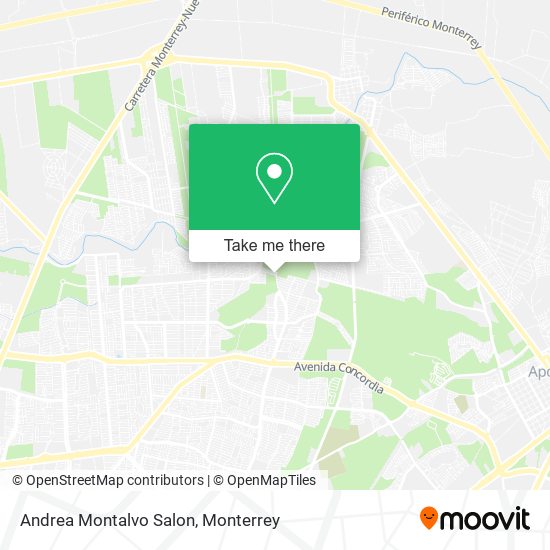 Mapa de Andrea Montalvo Salon