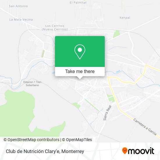 Mapa de Club de Nutrición Clary'e