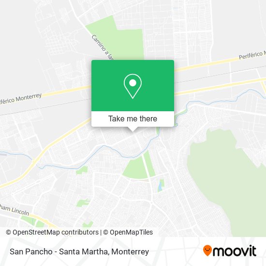 San Pancho - Santa Martha map