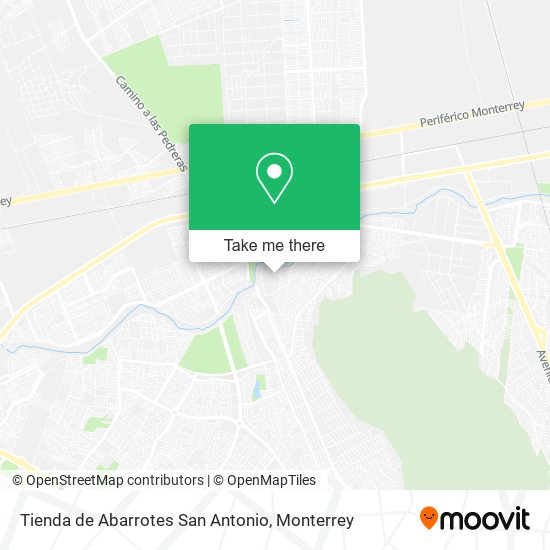 Mapa de Tienda de Abarrotes San Antonio