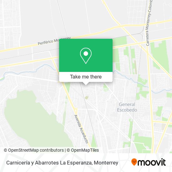 Mapa de Carnicería y Abarrotes La Esperanza