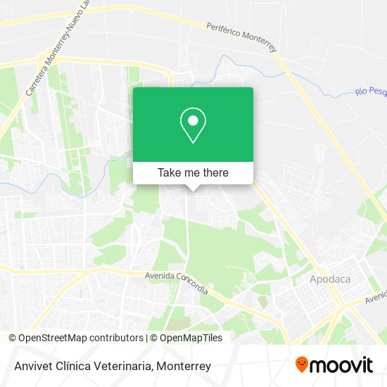 Mapa de Anvivet Clínica Veterinaria