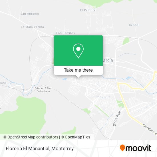 Florería El Manantial map