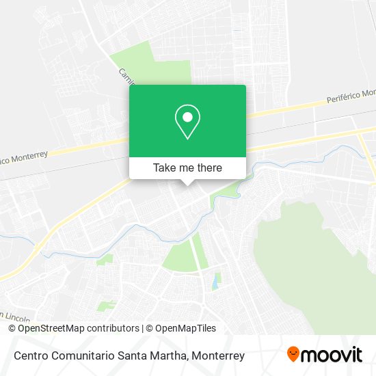 Mapa de Centro Comunitario Santa Martha