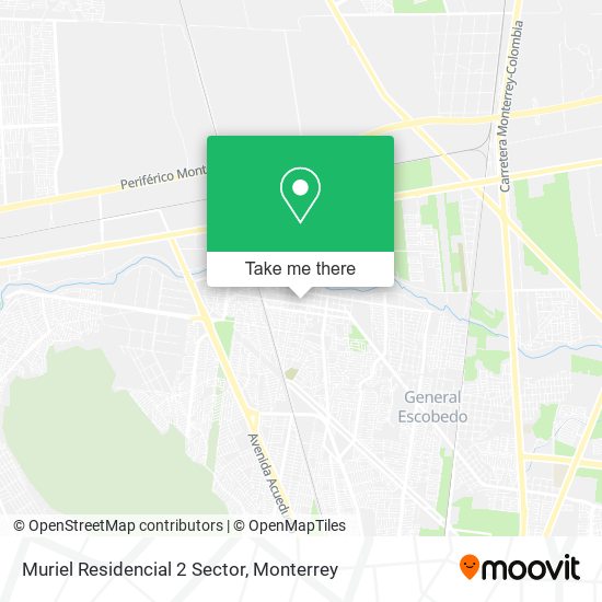Muriel Residencial 2 Sector map