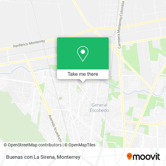 Mapa de Buenas con La Sirena