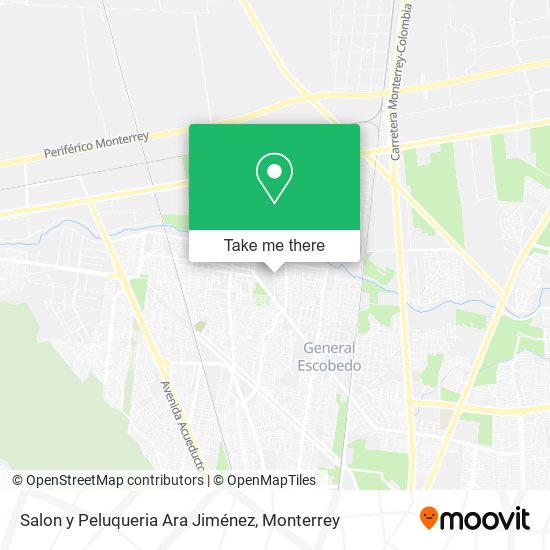 Mapa de Salon y Peluqueria Ara Jiménez