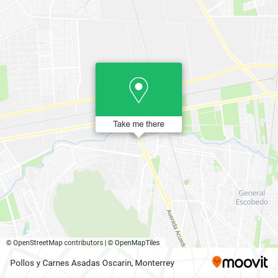 Mapa de Pollos y Carnes Asadas Oscarin
