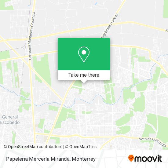 Mapa de Papeleria Mercería Miranda