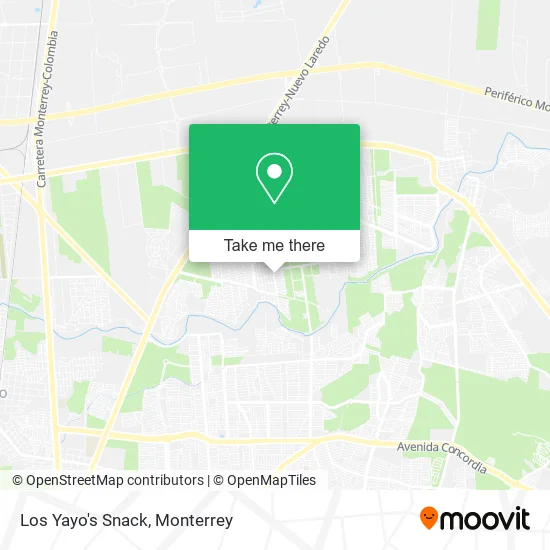 Los Yayo's Snack map