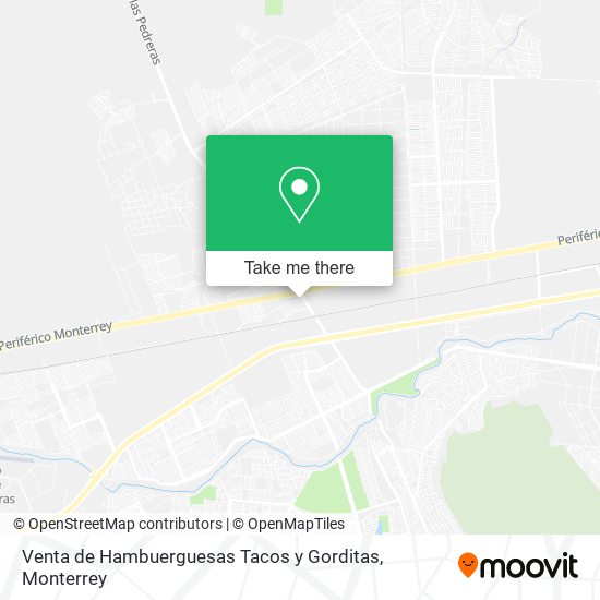 Mapa de Venta de Hambuerguesas Tacos y Gorditas