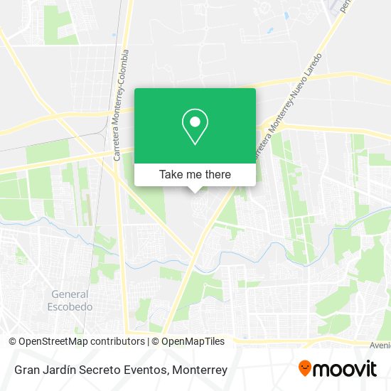 Gran Jardín Secreto Eventos map