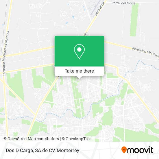 Mapa de Dos D Carga, SA de CV