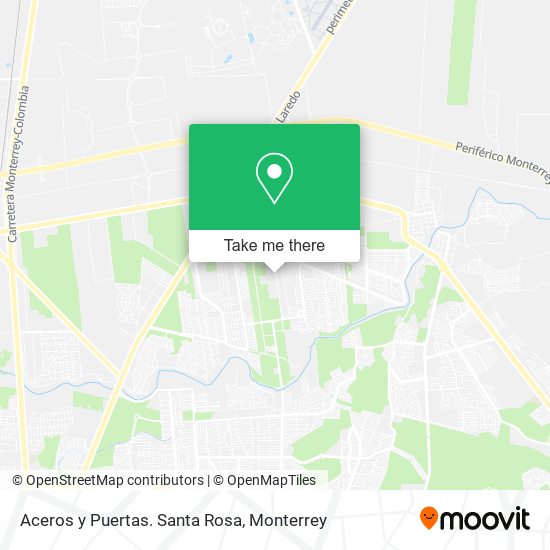 Aceros y Puertas. Santa Rosa map