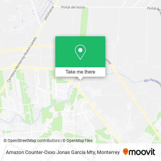 Mapa de Amazon Counter-Oxxo Jonas García Mty