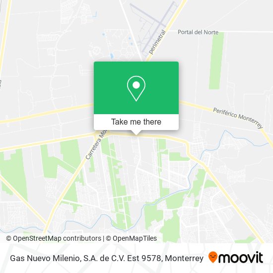 Gas Nuevo Milenio, S.A. de C.V. Est 9578 map