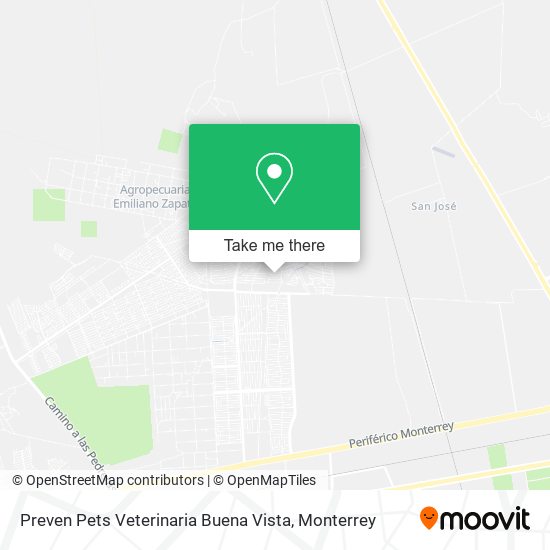 Mapa de Preven Pets Veterinaria Buena Vista