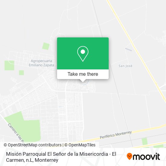 Misión Parroquial El Señor de la Misericordia - El Carmen, n.L map