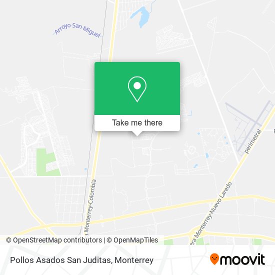 Mapa de Pollos Asados San Juditas