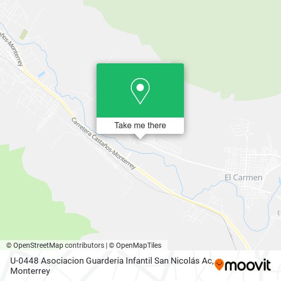 Mapa de U-0448 Asociacion Guarderia Infantil San Nicolás Ac