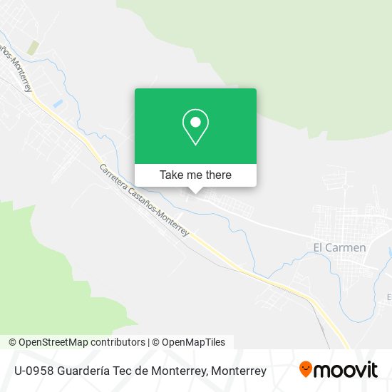 Mapa de U-0958 Guardería Tec de Monterrey