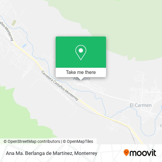 Ana Ma. Berlanga de Martínez map