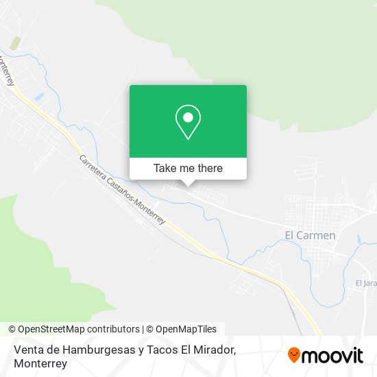 Venta de Hamburgesas y Tacos El Mirador map