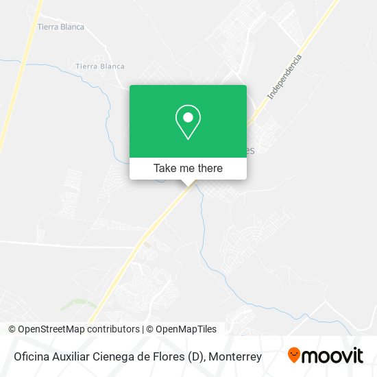 Oficina Auxiliar Cienega de Flores (D) map