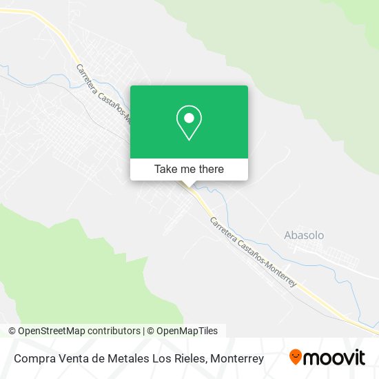 Mapa de Compra Venta de Metales Los Rieles