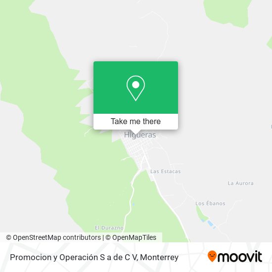 Promocion y Operación S a de C V map