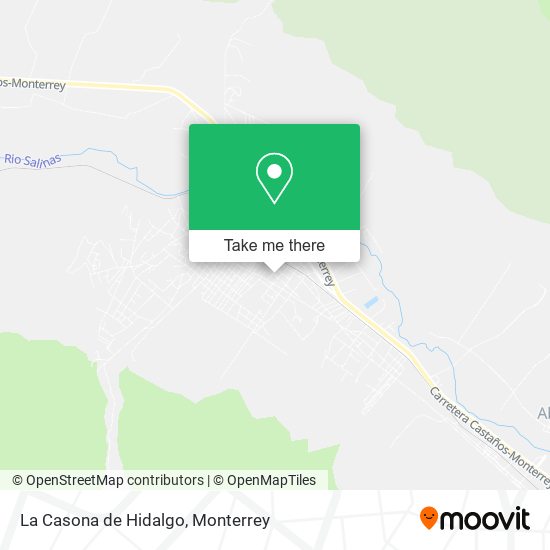 Mapa de La Casona de Hidalgo
