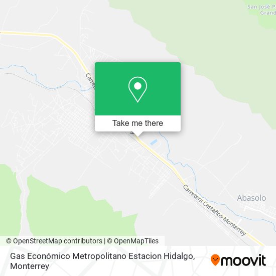 Gas Económico Metropolitano Estacion Hidalgo map