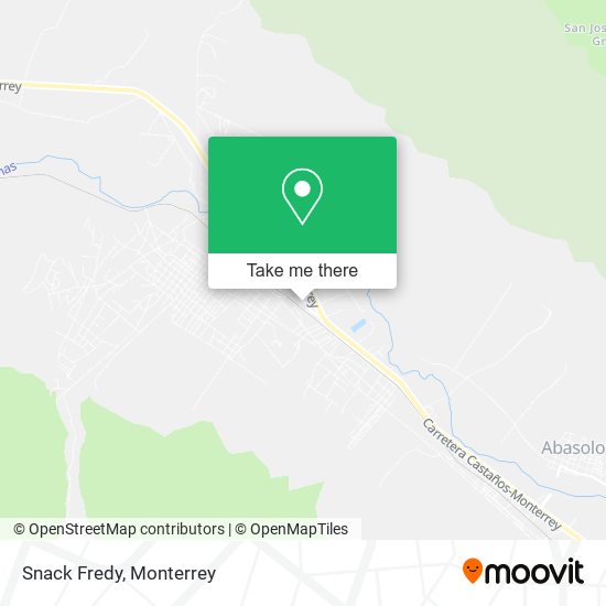 Mapa de Snack Fredy