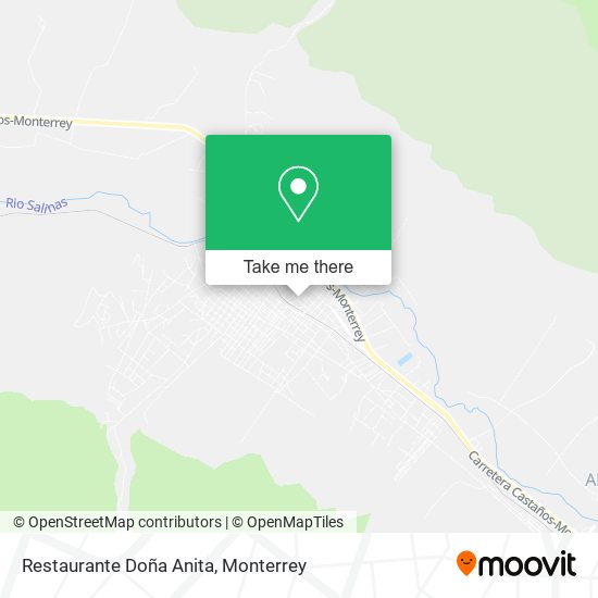 Mapa de Restaurante Doña Anita