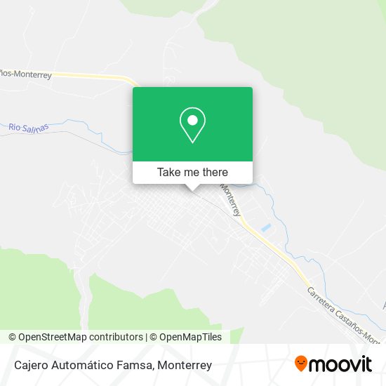 Mapa de Cajero Automático Famsa