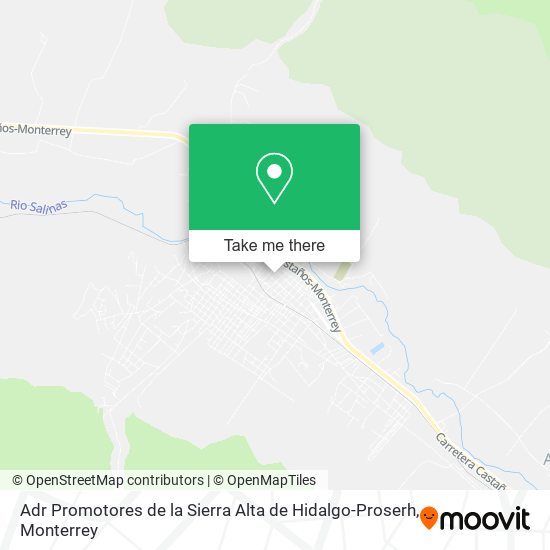 Adr Promotores de la Sierra Alta de Hidalgo-Proserh map
