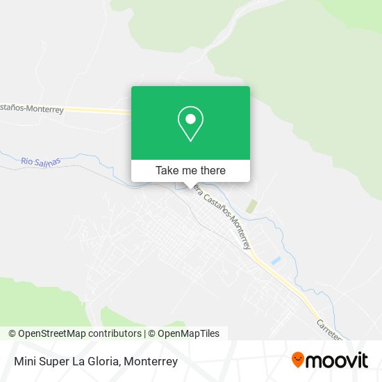 Mapa de Mini Super La Gloria