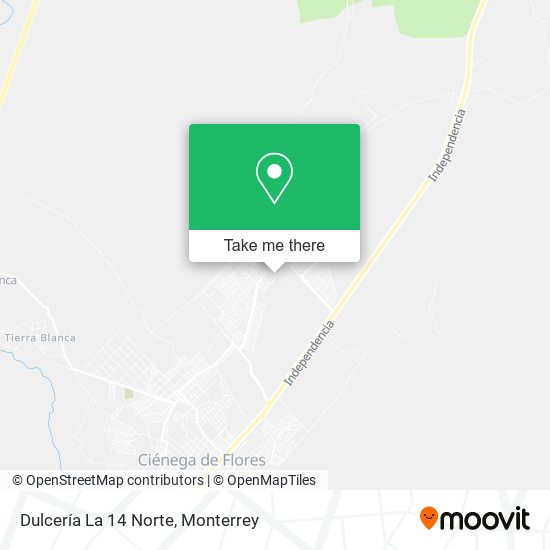 Dulcería La 14 Norte map