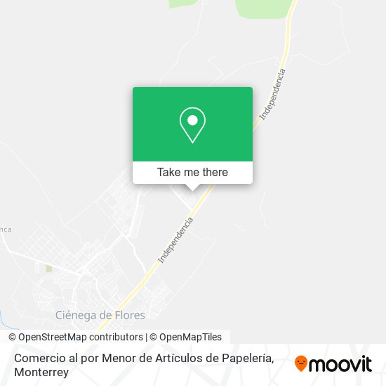 Comercio al por Menor de Artículos de Papelería map